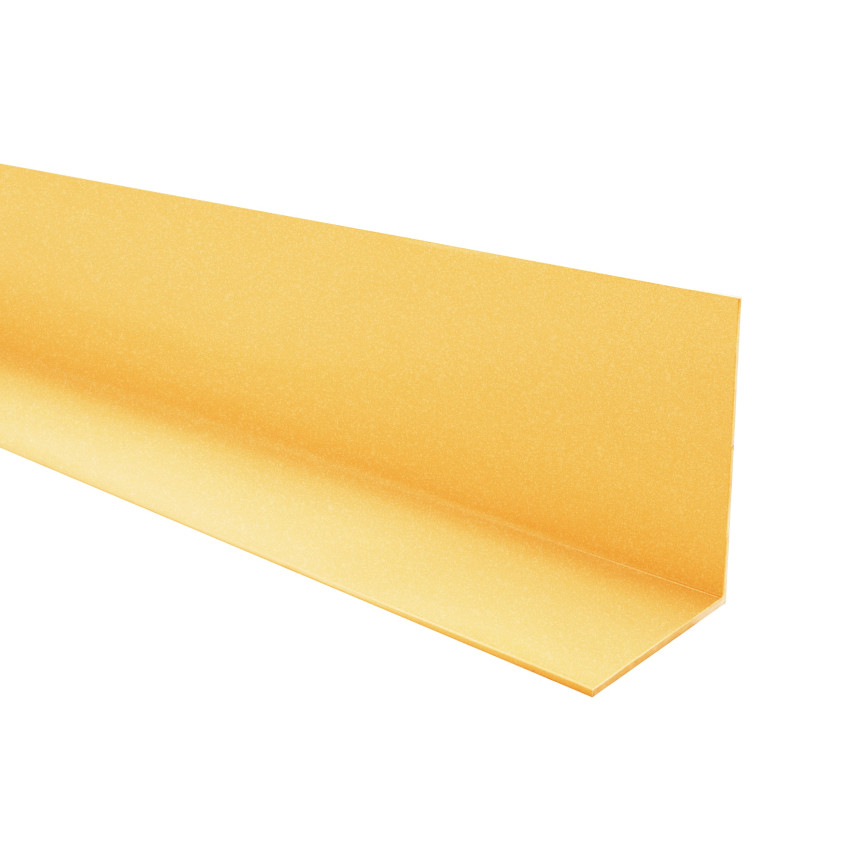 PVC-Eckprofil, ungleich, Kantenschutz, Eckschutz, gold