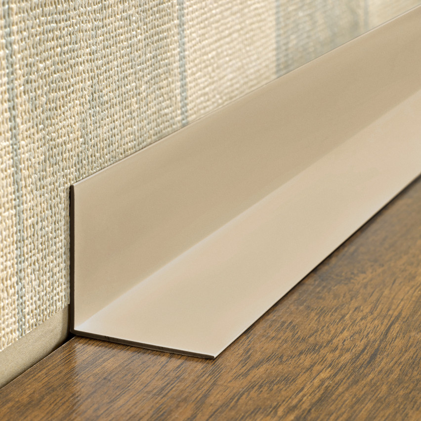 Winkelprofil Selbstklebend PVC Kunststoff Winkelleiste Kantenschutz – für Innenecken mit Klebeband auf der Außenseite, beige