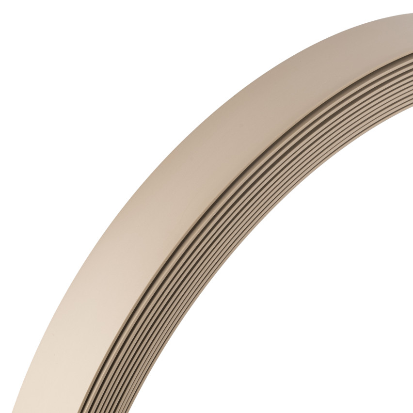 Hart-PVC-Flachstange mit Kleber, Beige, 10 m
