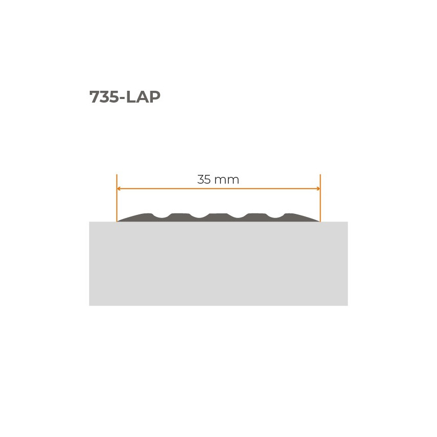 PVC Antirutschband Selbstklebend, Anti-Rutsch-Streifen für Treppen, Rutschschutz, 5m, messing