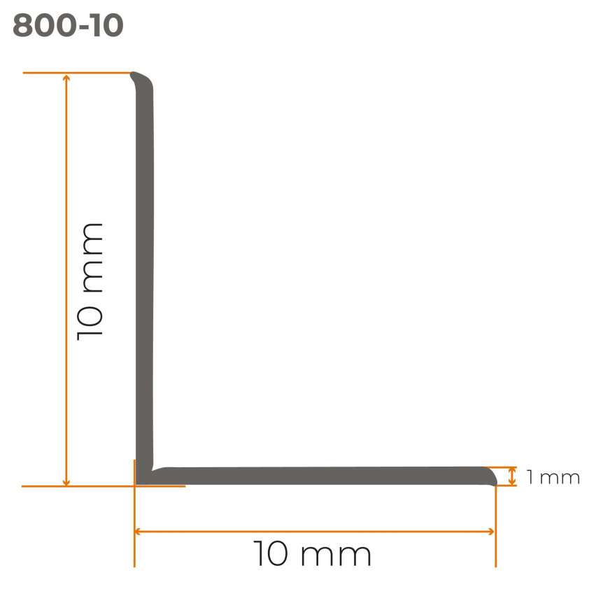 Weichsockelleiste selbstklebend 10x10mm für Küche und Bad Knickleiste aus PVC Dichtungsband Fugendichtband Graphit 5m