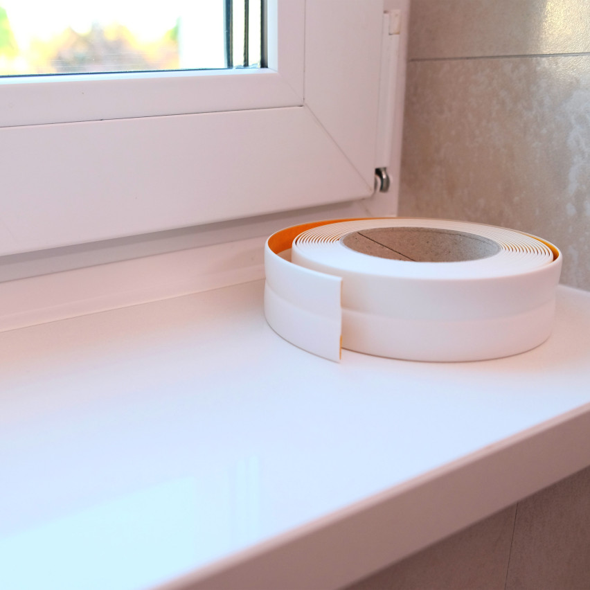 Selbstklebende PVC-Abschlussleiste, birkenfarben