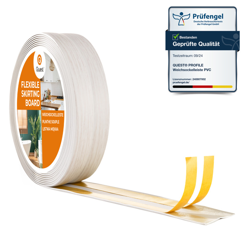 Selbstklebende PVC-Abschlussleiste, birkenfarben