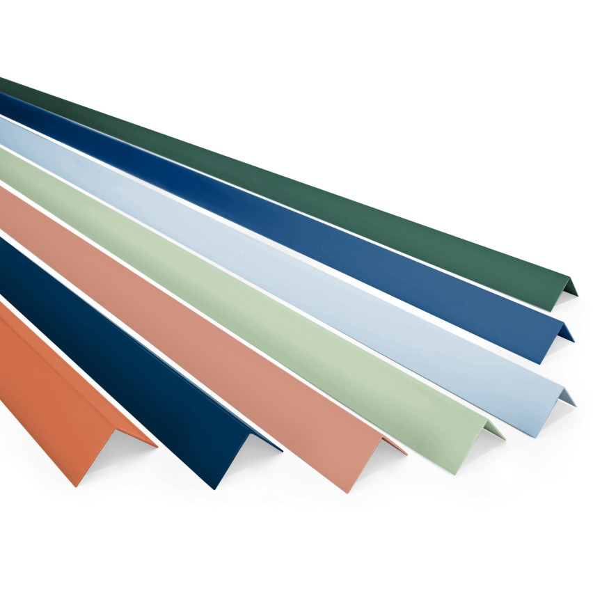 Winkelprofil Selbstklebend PVC Kunststoff Winkelleiste Kantenschutz – für Innenecken mit Klebeband auf der Außenseite, beige