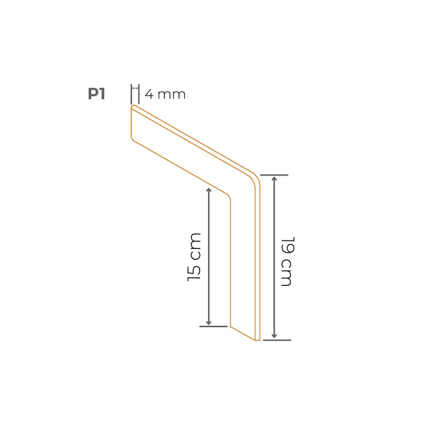 Außenwandelement P1, dunkelgrau