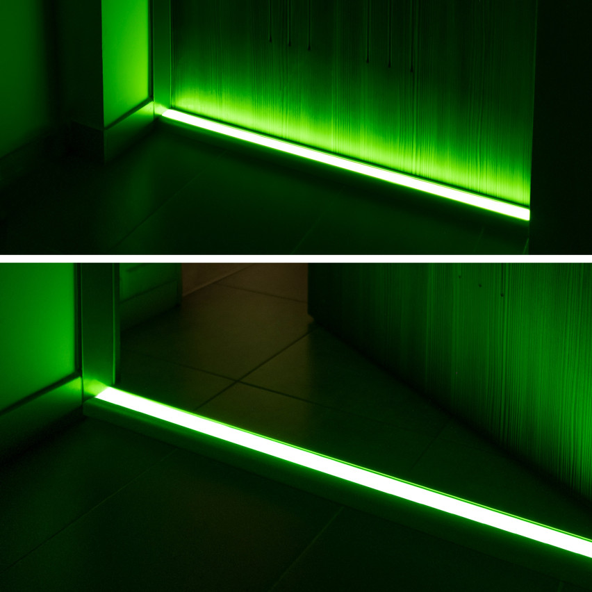 Fluoreszierender Streifen auf selbstklebender Rolle, 5m