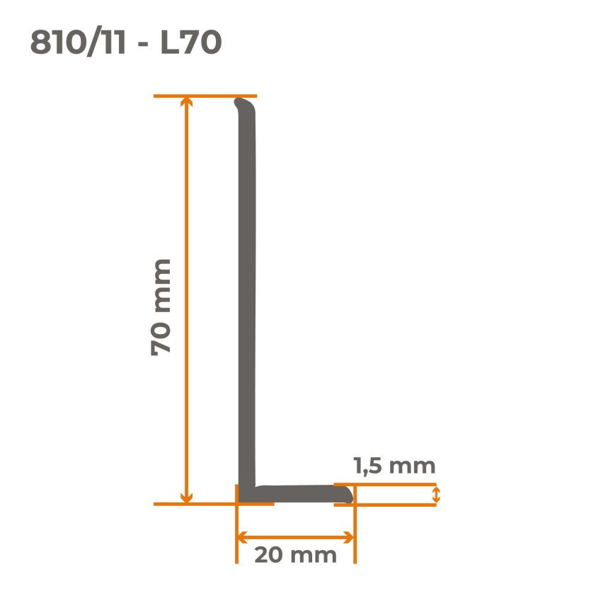 Weichsockelleiste, Flexibel Bodenleiste, Eckleiste, PVC 70x20mm, hellgrün